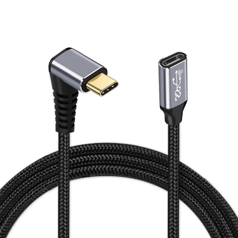 LORDWORLD LORDWORLD USB-C Angled Extension Cable 10Gbps 100W 2.0m — product photo