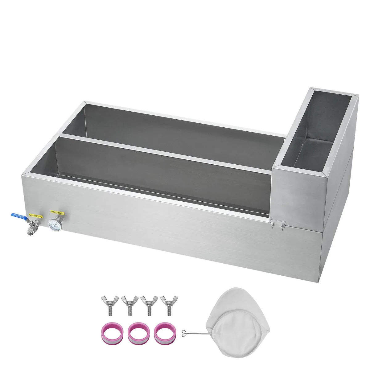 VEVOR VEVOR ZFQ-178L-TB Maple Syrup Evaporator Pan 47 Gallon 304 Stainless Steel — product photo