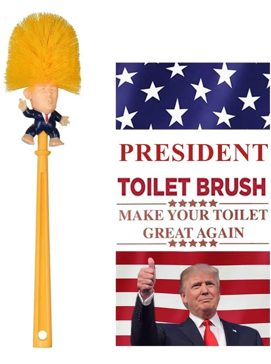  Trump Caricature Toilet Brush 16 inches 40.6 cm — product photo