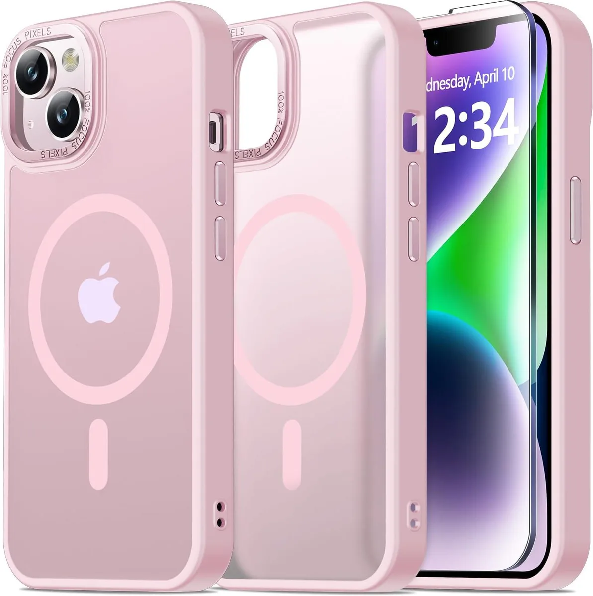 TAURKENAM TAURKENAM iPhone 13 &amp; 14 Case MagSafe 6.1 inch Tender Pink — product photo