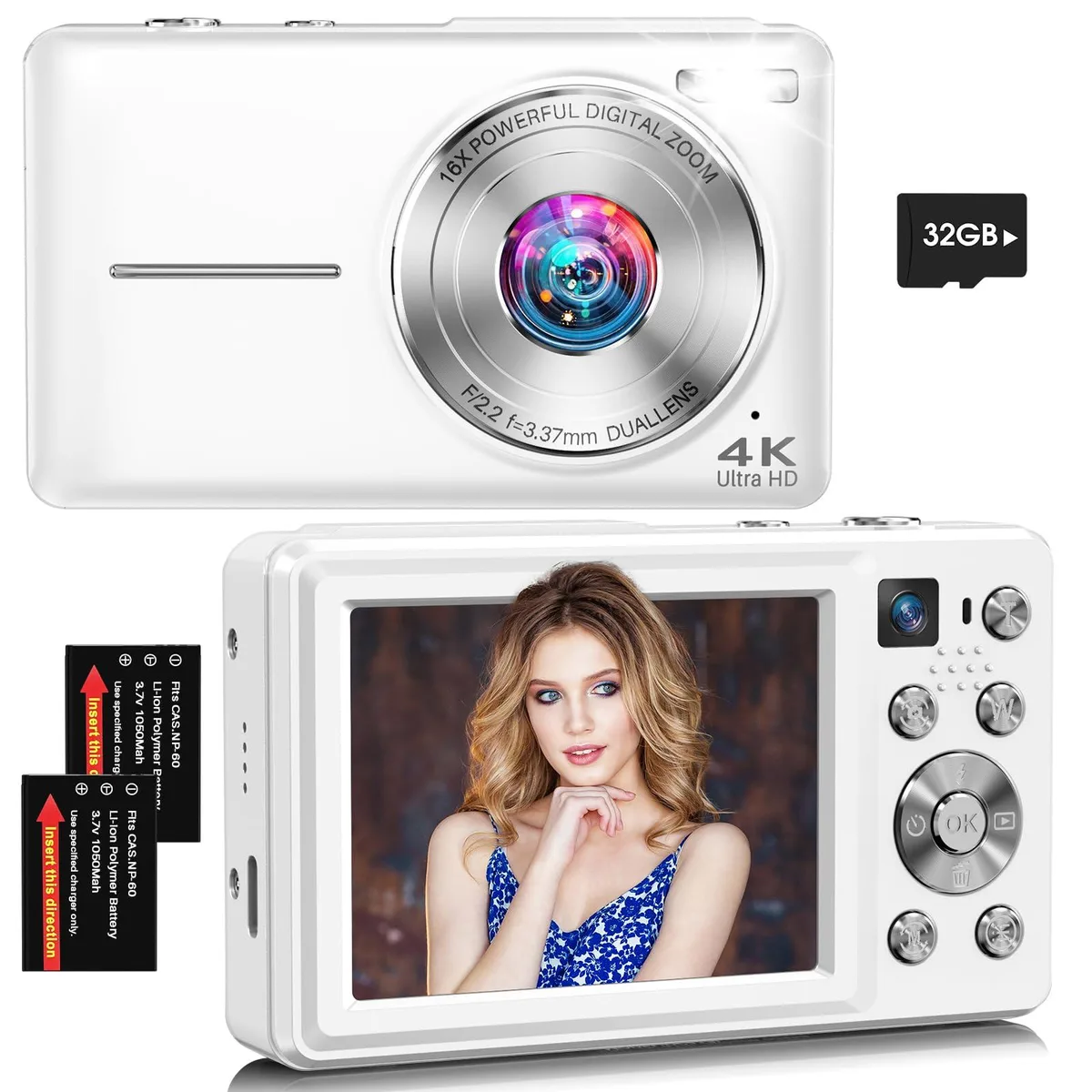 JGIPL DC413L 64MP 4K 16X Zoom White — product photo