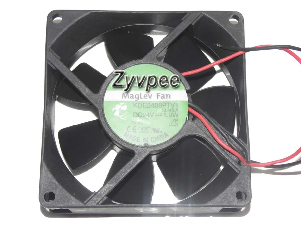 Zyvpee Zyvpee KDE2408PTV1 8025 24V 1.9W 2 Wires 8CM case fan — product photo