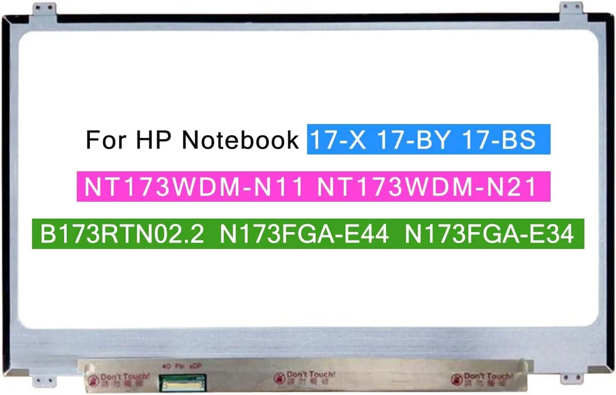 NUOLAISUN NUOLAISUN 17.3" HD+ 1600x900 30-pin laptop screen — product photo