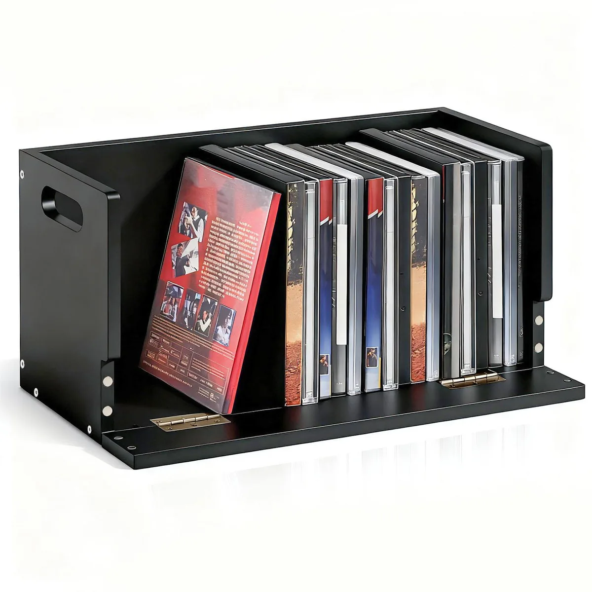  CroBlissful KAO-CroBlissful-4146 DVD Storage Box 26 Discs 17.1 x 6.9 x 8 inches Black — product photo