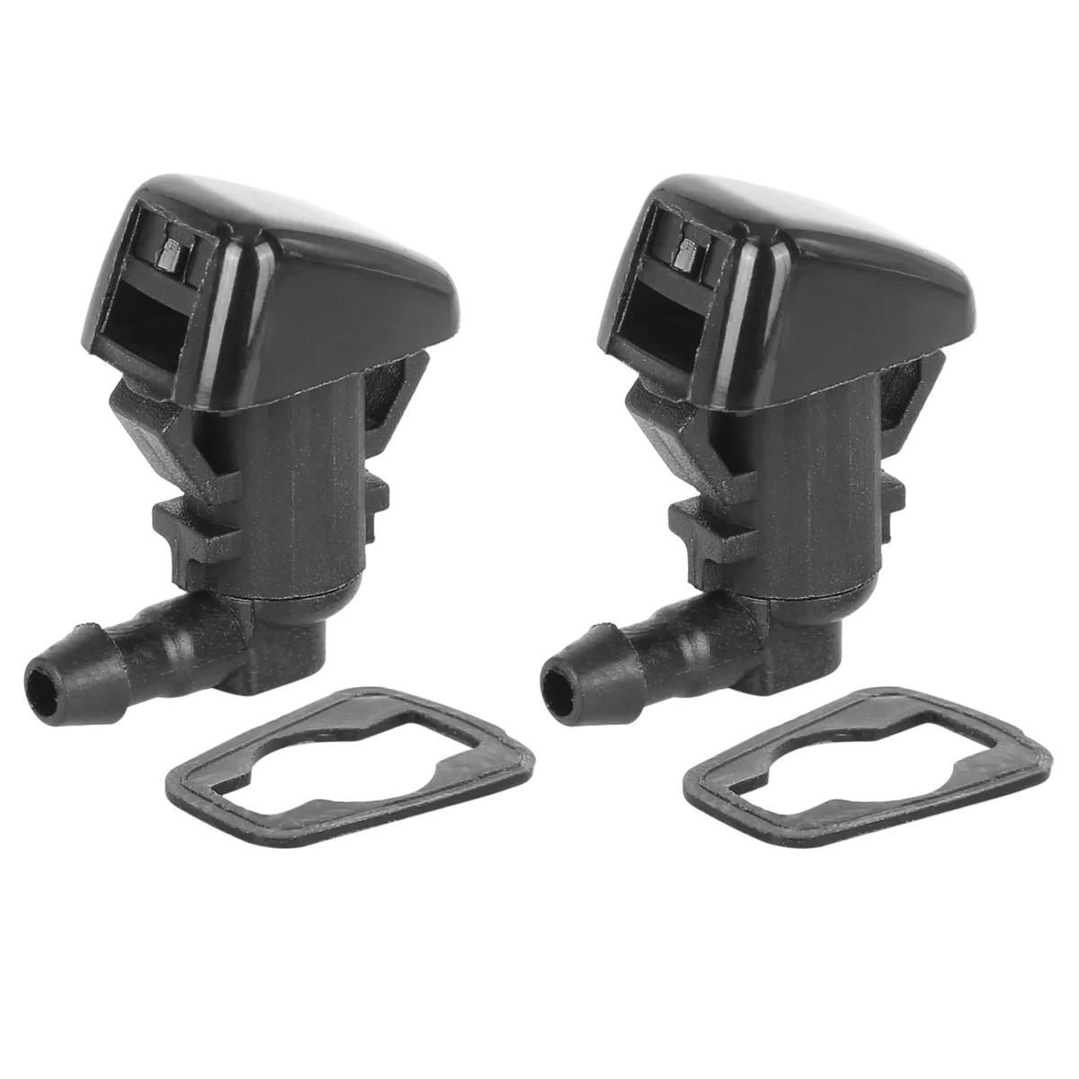 Unique-Bargains Unique-Bargains BT4Z-17603-A Windshield Washer Nozzle 2pcs Front 2.5mm Black 2011-2015 Ford Edge Lincoln MKX — product photo