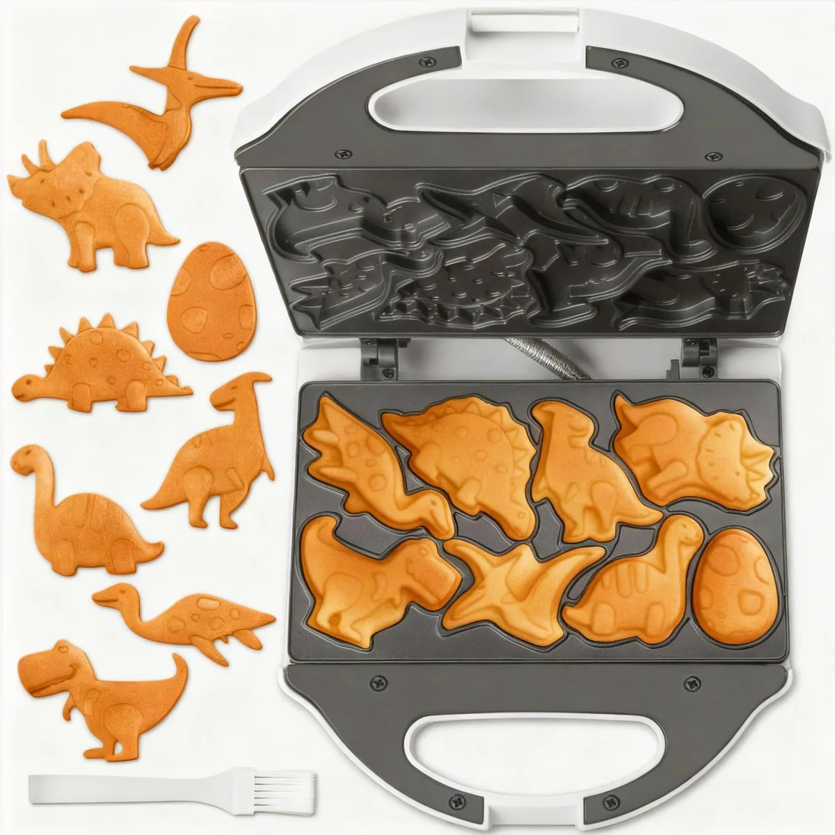  SugarWhisk SW-12CM01 Dino Waffle Maker White — product photo