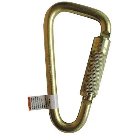 Condor Condor 16V857 Auto-Lock Carabiner Yellow 6-3/4" traffic safety equipment — product photo