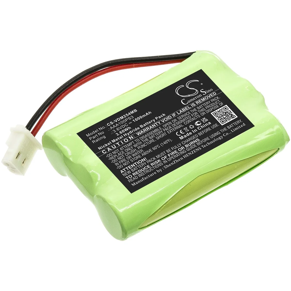 Cameron &amp; Co Cameron &amp; Co DS-CS-VDM254MB surveillance accessory 3.6V 1000mAh Ni-MH Green — product photo