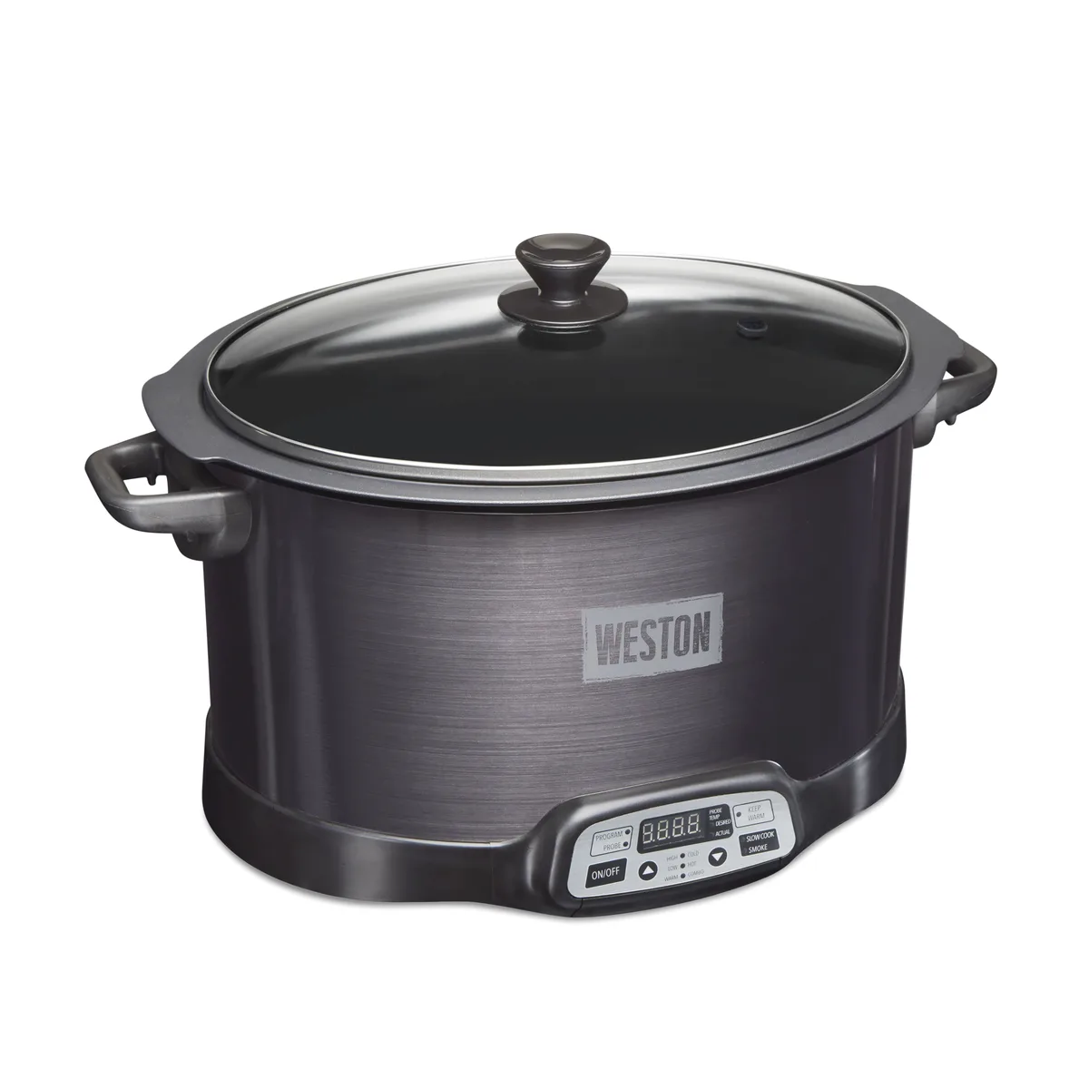 Weston Brand Weston Brand 03-2500-WMN 2-in-1 Indoor Smoker &amp; Slow Cooker 6 qt Black — product photo