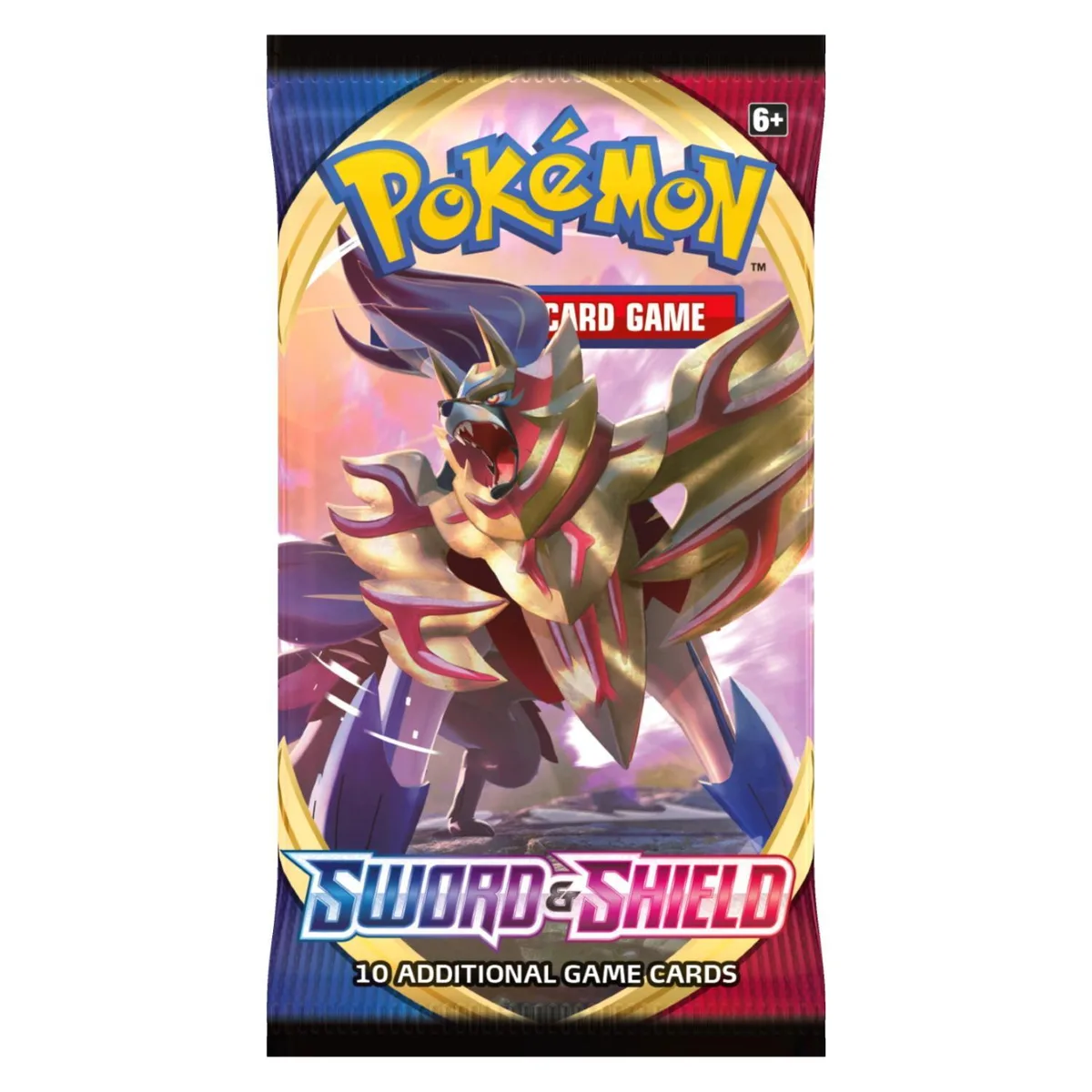 Pokemon Pokemon SS1 Sword & Shield Booster Pack Zamazenta trading card — product photo