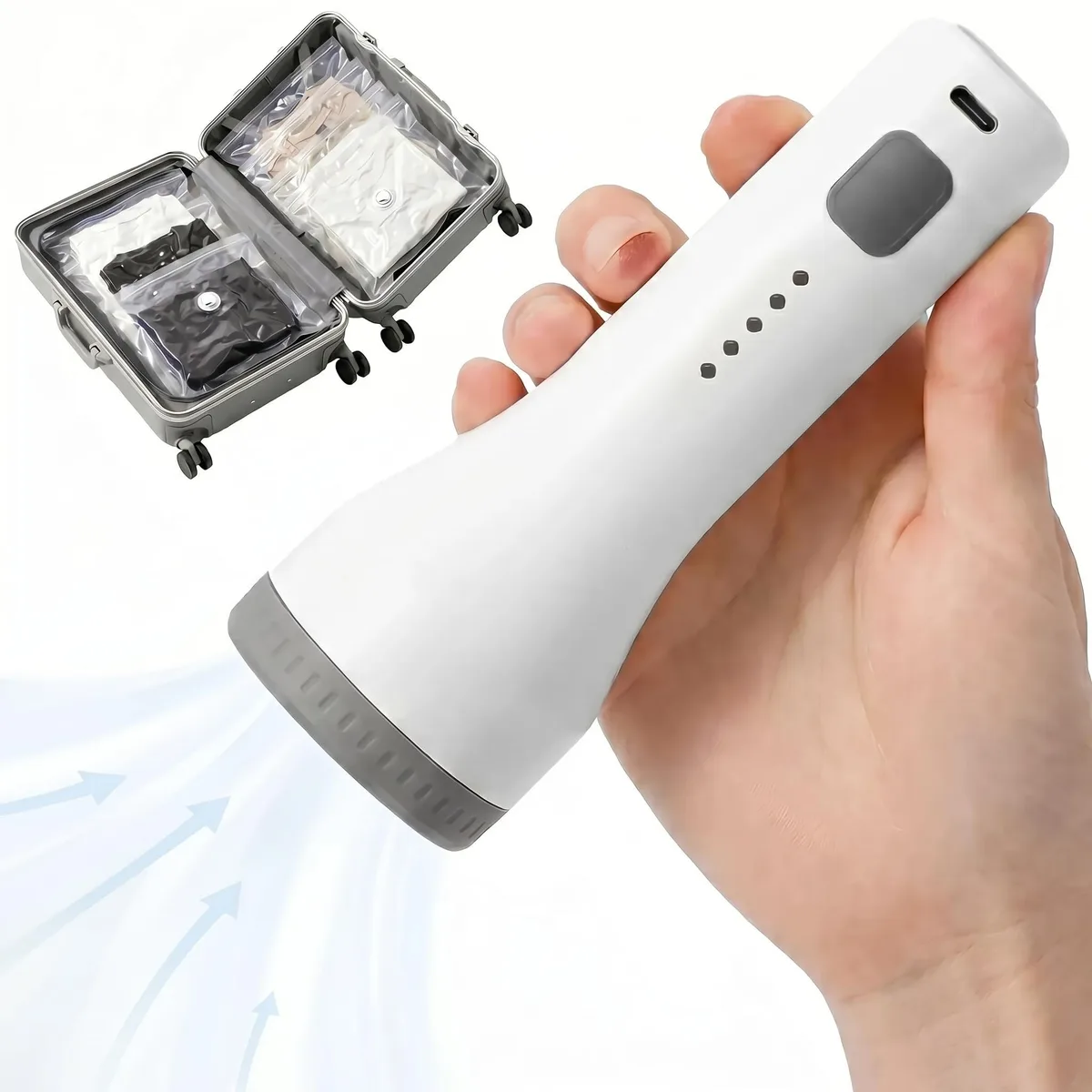  AUTO-VOX Cordless Vacuum Pump White 2000mAh 4200Pa — product photo