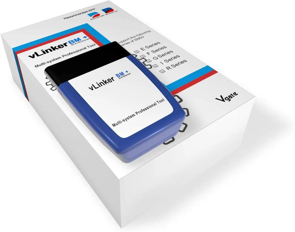 TAURKENAM TAURKENAM vLinker BM Plus Bluetooth OBD2 Scanner car electronics accessory — product photo