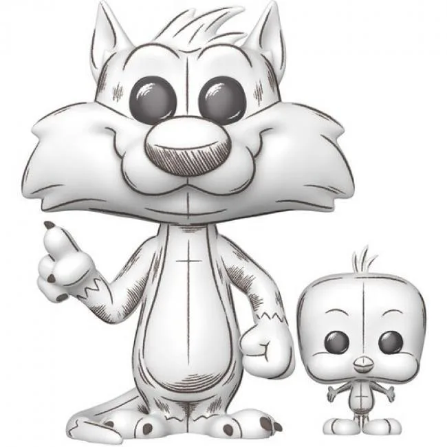 Funko Funko POP! &amp; Buddy Sylvester &amp; Tweety Sketched 86287 action figure — product photo