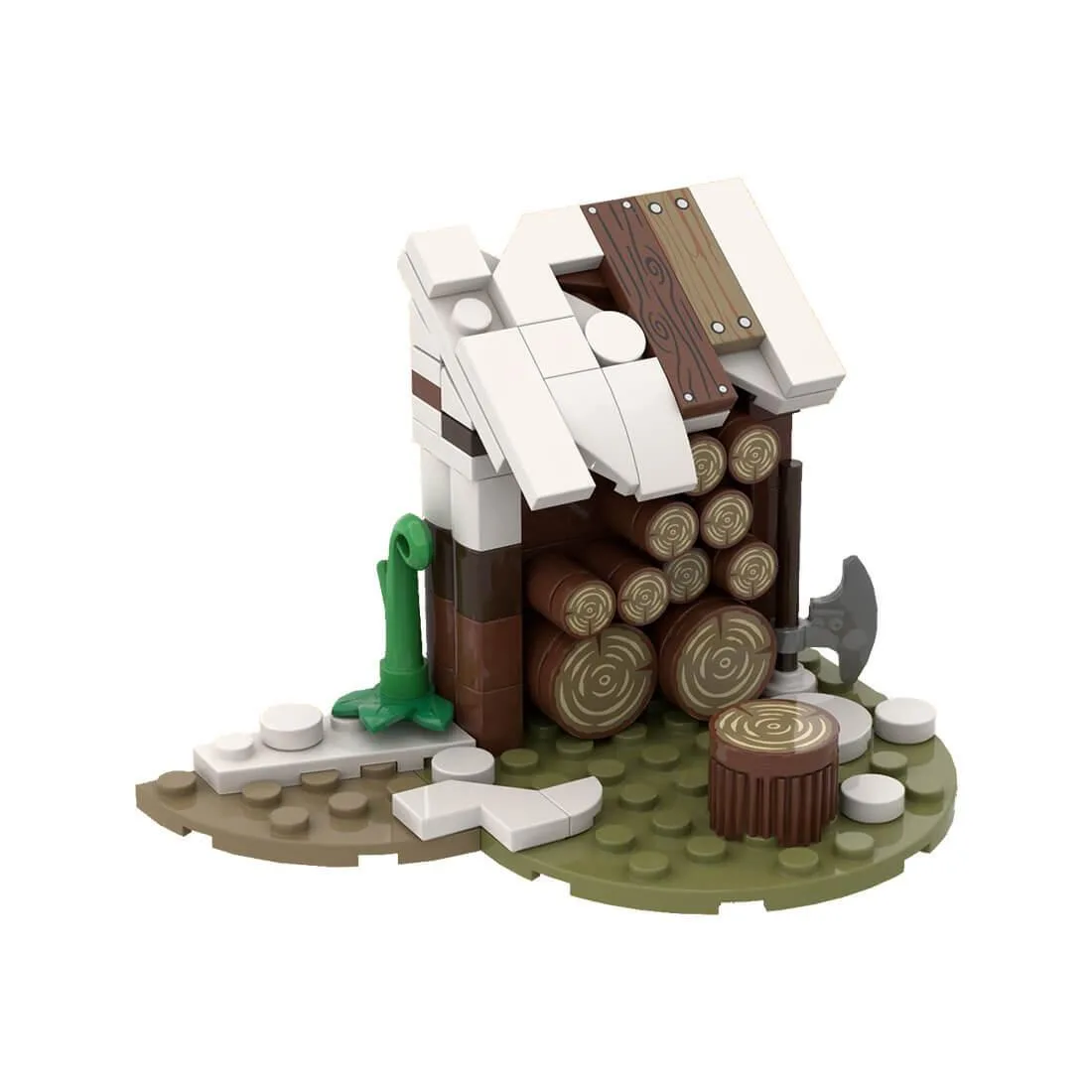 ZITIANYOUBUILD ZITIANYOUBUILD MOC-96252 Medieval Wood Shed 90 Parts Educational Building Set — product photo