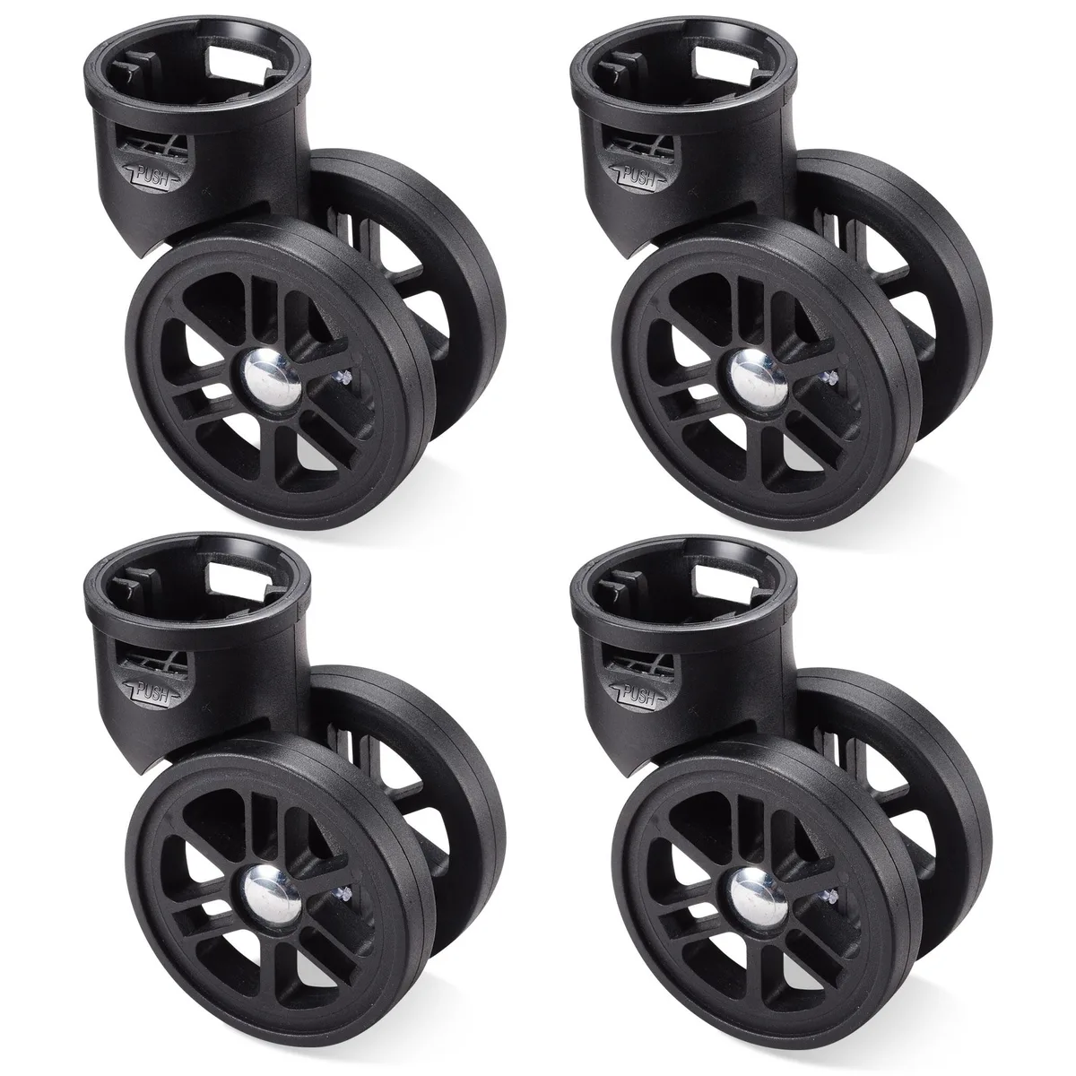 Byootique Byootique 4Pcs 2" Swivel Replacement Wheels 360 Degree Caster luggage — product photo