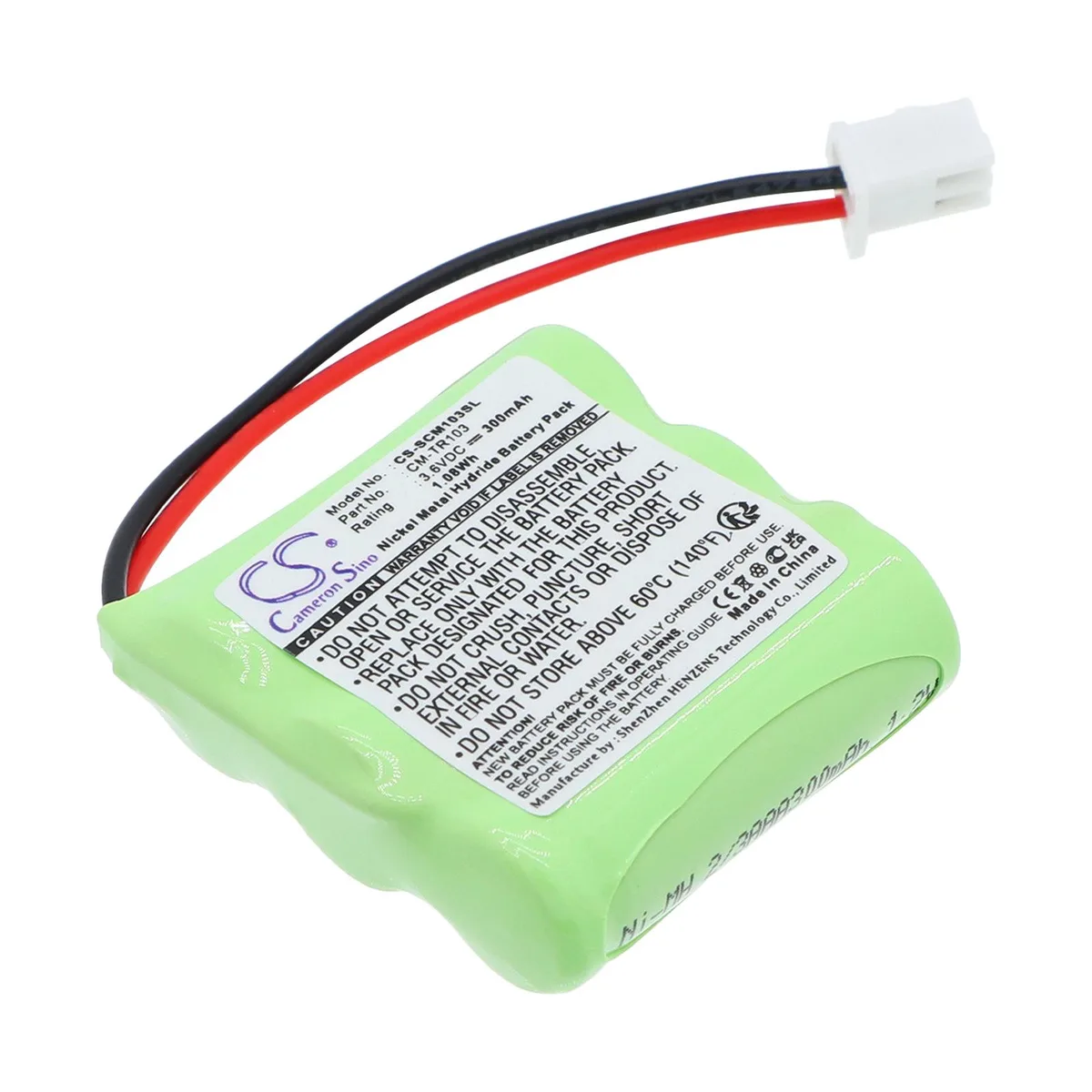 Estry Estry standard battery 3.6V 300mAh 1.08Wh FPB9595 CM-TR103 — product photo