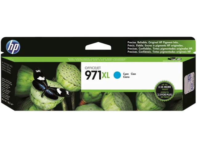 HP HP 971XL High Yield Cyan Ink Cartridge CN626AM 6600 pages — product photo