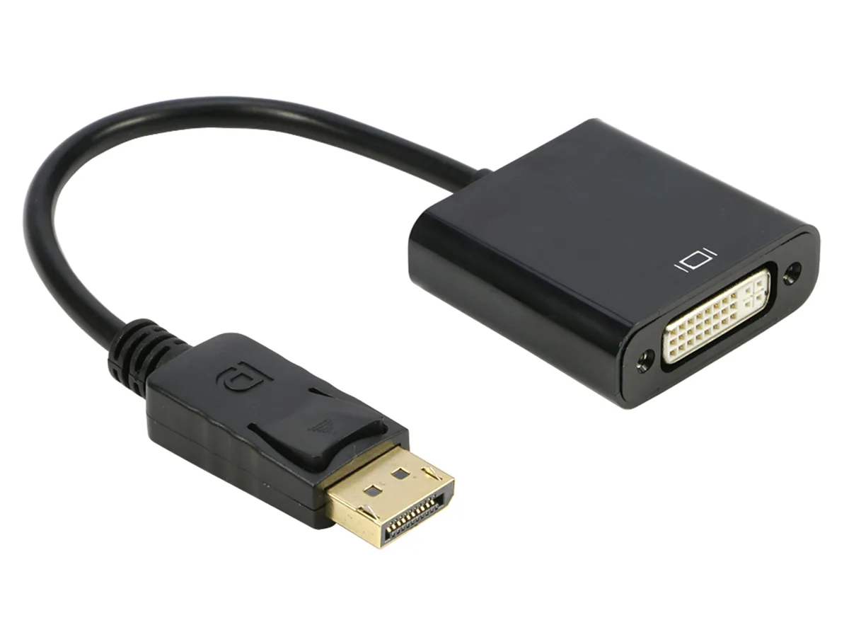 iXever iXever DP to DVI-I Adapter 1080p 60Hz audio video converter — product photo
