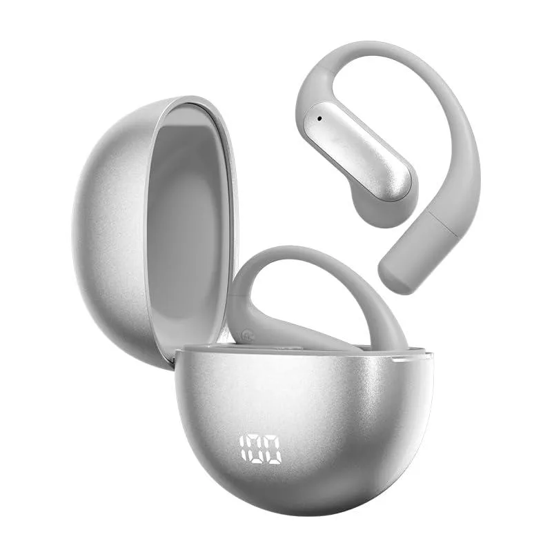 LORDWORLD LORDWORLD Open Ear Earbuds Bluetooth 5.4 60Hrs Grey — product photo