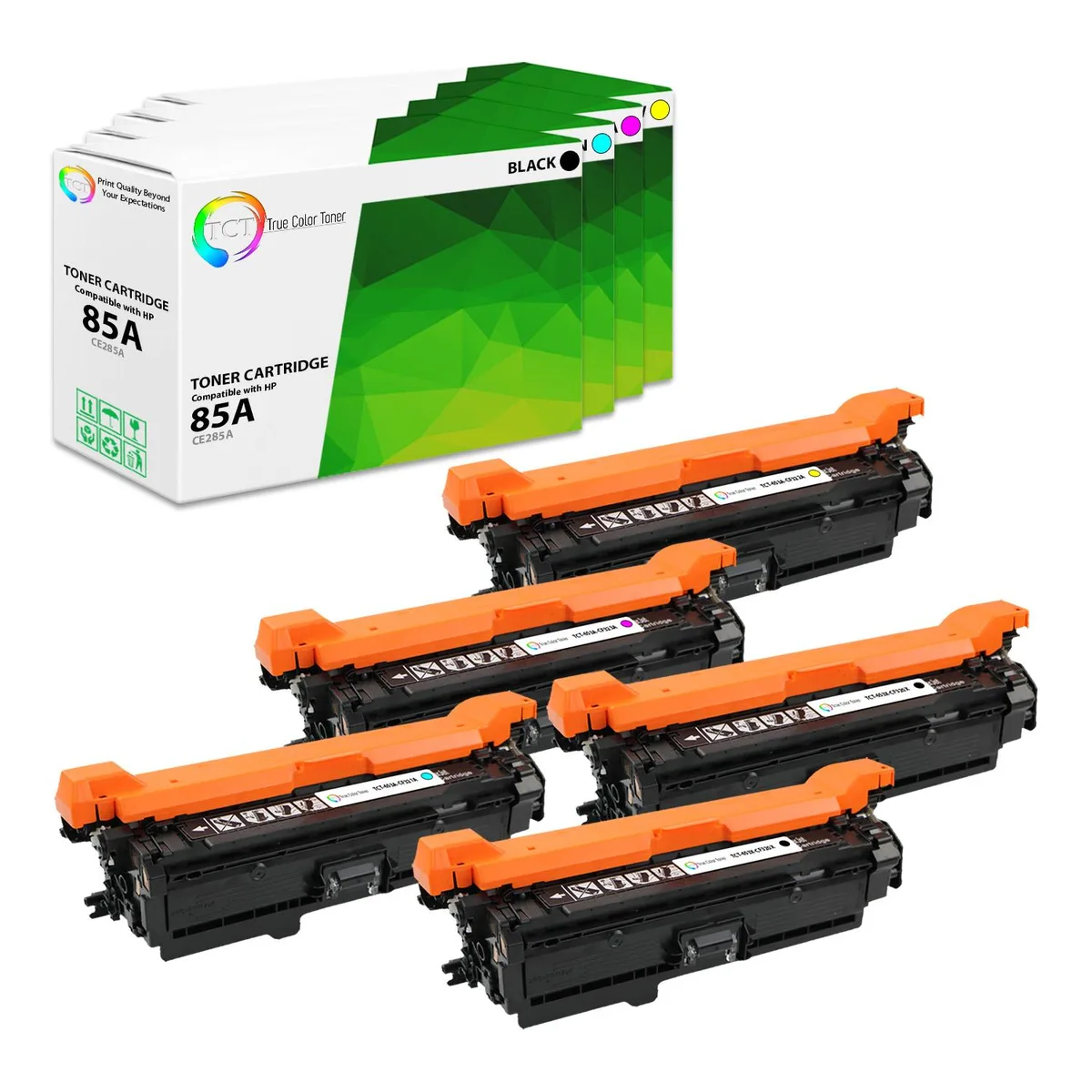 True Color Toner True Color Toner 653X 5-pack toner cartridge CF320X CF321A CF323A CF322A — product photo