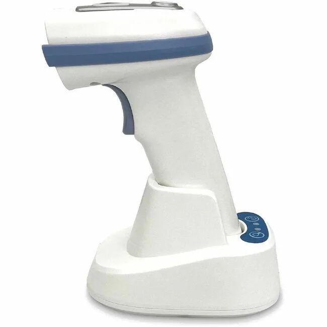 Ambir Technology Ambir Technology BR312 Wireless Healthcare Barcode Scanner 8.27" IP52 White Blue — product photo