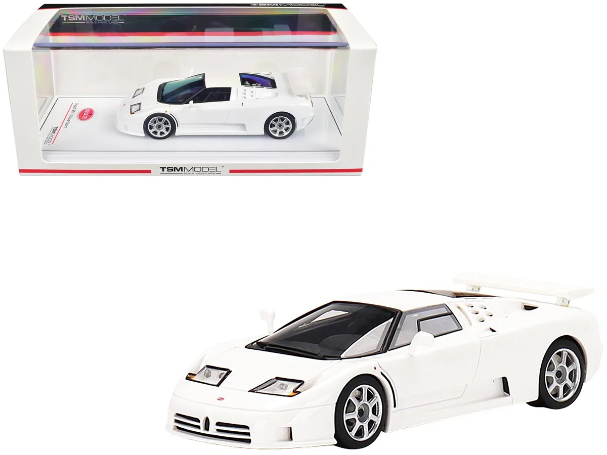 TSM-Model TSM-Model Bugatti EB110 Super Sport Bianco Monaco White 1/43 hobby collectible — product photo
