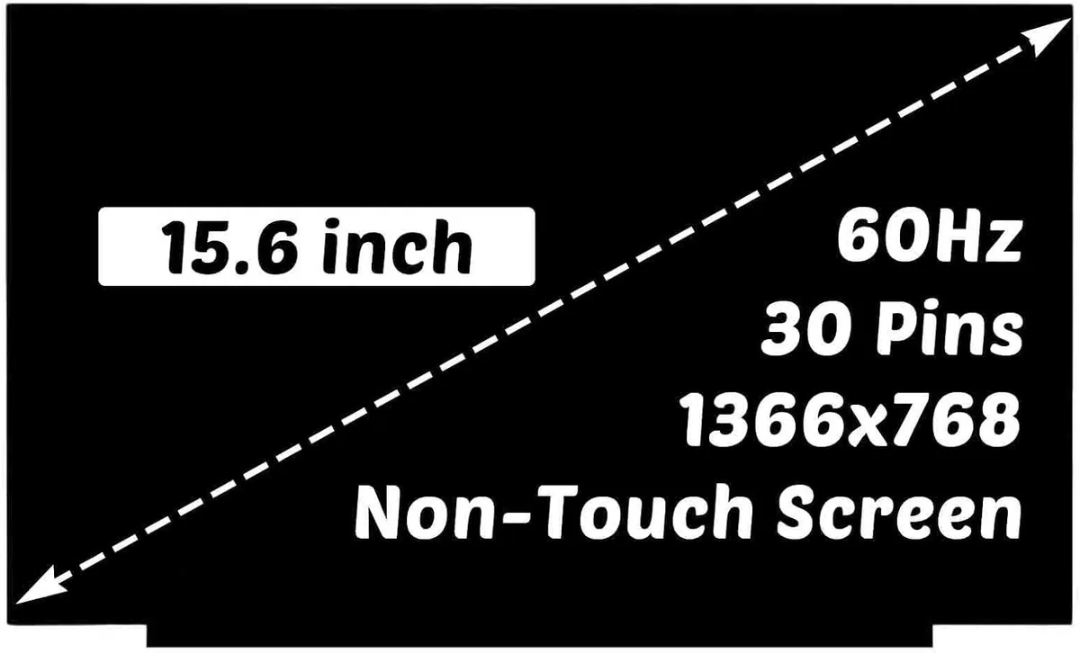 NUOLAISUN NUOLAISUN 15.6" 1366x768 60Hz 30-pin non-touch laptop screen for Acer Chromebook 315 — product photo