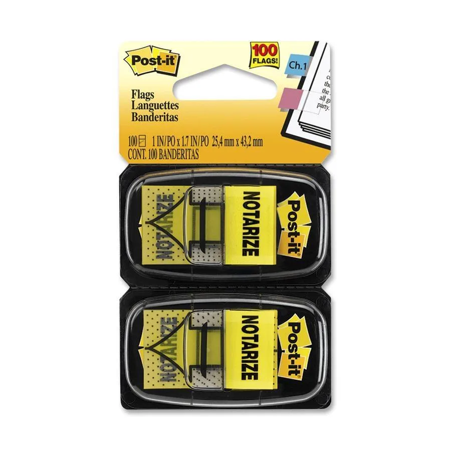 3M 3M 680NZ2 Post-it Notarize Flags 100pk Yellow — product photo