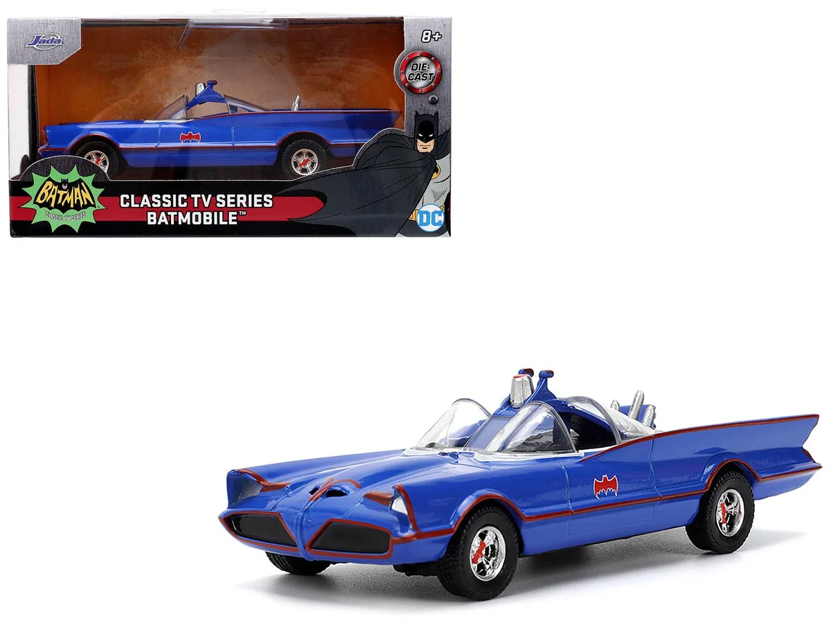 Jada Jada 1966 Batmobile Blue Hollywood Rides 1/32 Diecast Car — product photo