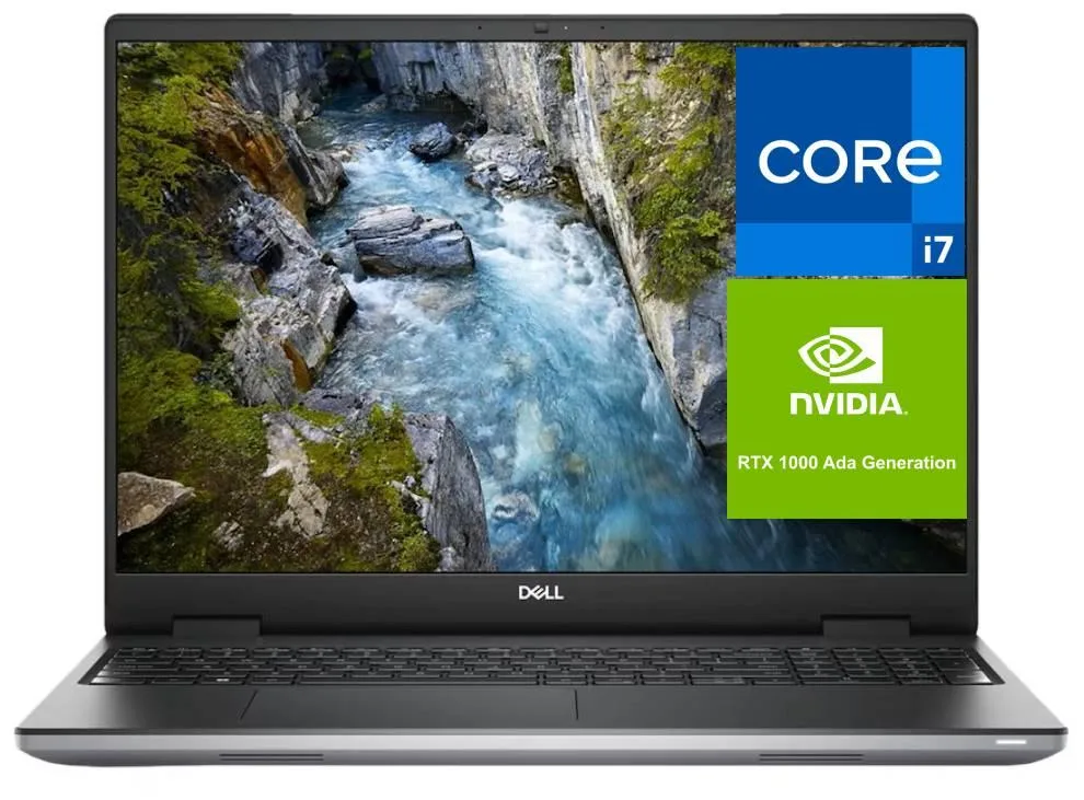 DELL DELL Precision 7680 business laptop i7-13850HX 64GB 2TB RTX 1000 16 FHD+ Grey — product photo