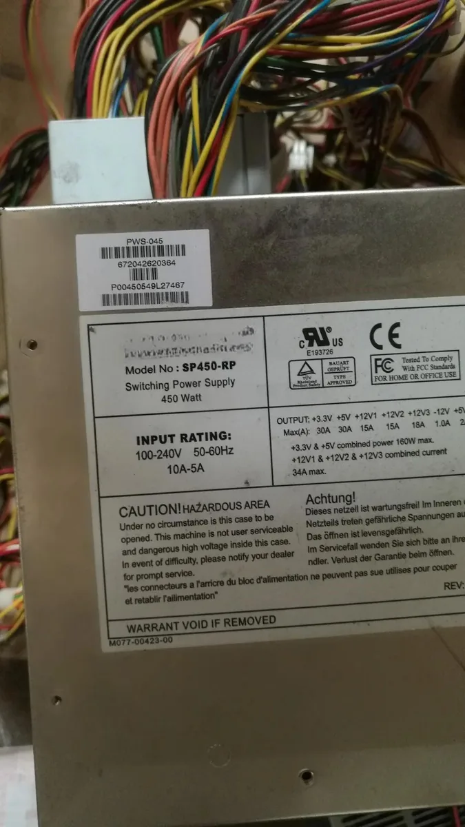 KHACHIMO KHACHIMO SP450-RP PWS-0045 450W power supply — product photo