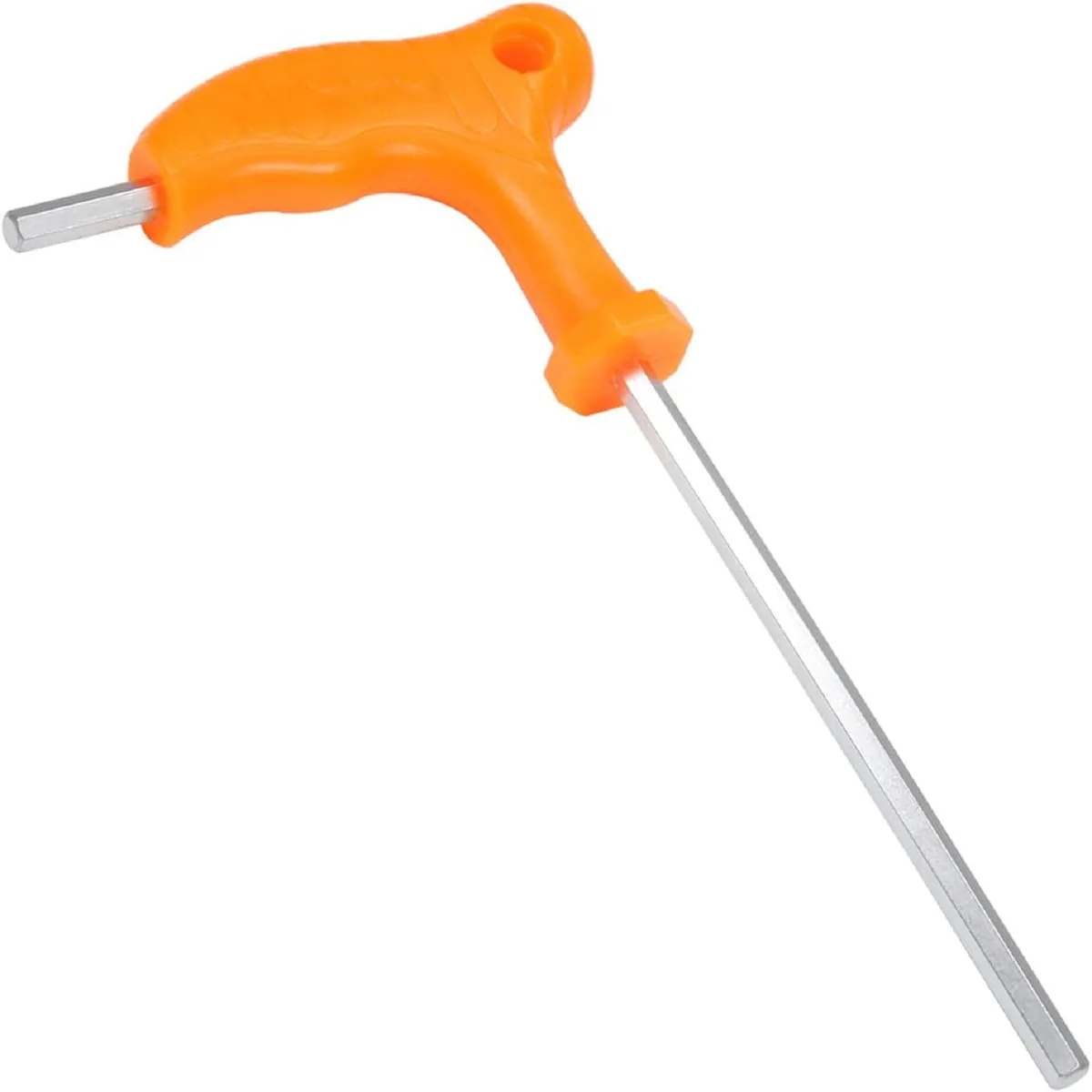Utoolmart 5 mm T-handle hex key, 158 mm steel shaft, plastic grip