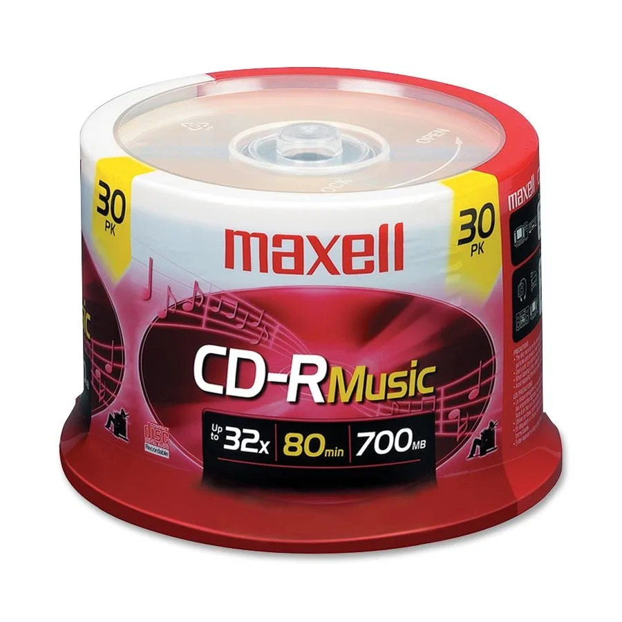 maxell maxell 625335 700MB 32X CD-R 30-pack spindle — product photo