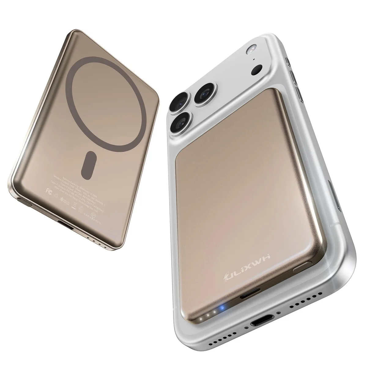  ULiXWH MagS-1 5000mAh power bank Desert Gold — product photo