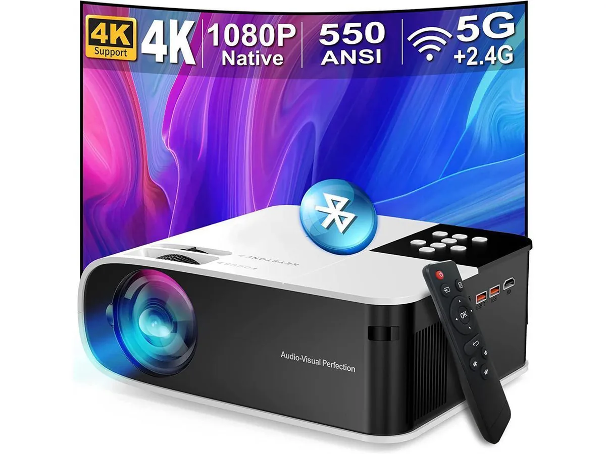 KEHIPI KEHIPI Native 1080P 550 ANSI home theater projector — product photo