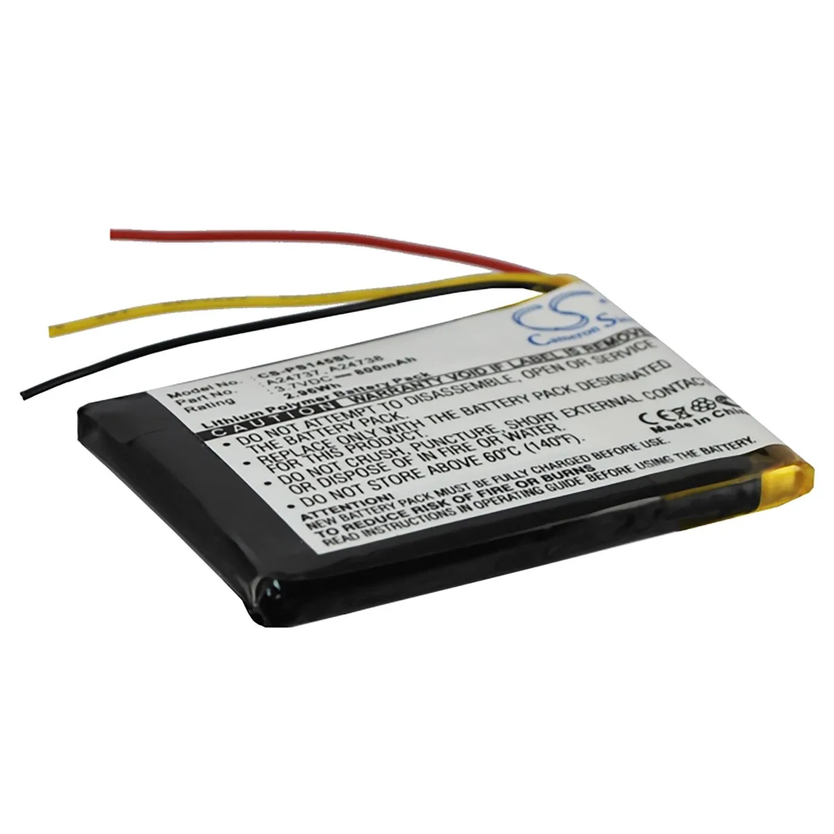 Cameron & Co Cameron & Co DS-CS-PS145SL 3.7V 800mAh Li-Polymer battery for Philips GoGear — product photo
