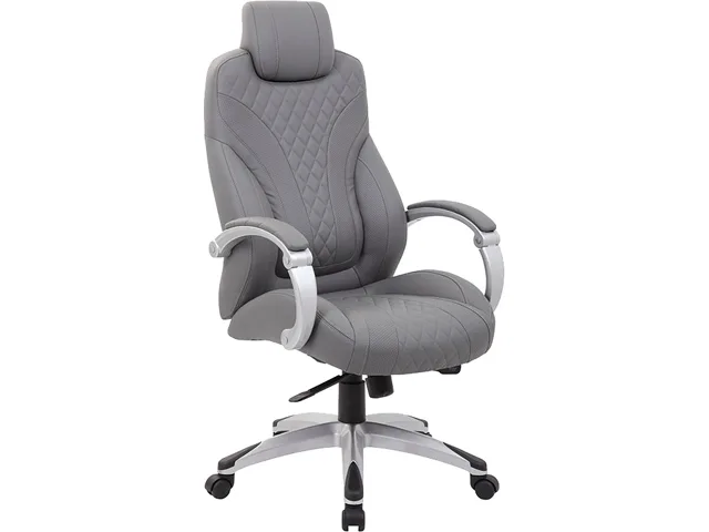 BOSS Office Products BOSS Office Products B8871-GY executive chair, grey, synchro-tilt, 275 lb — product photo
