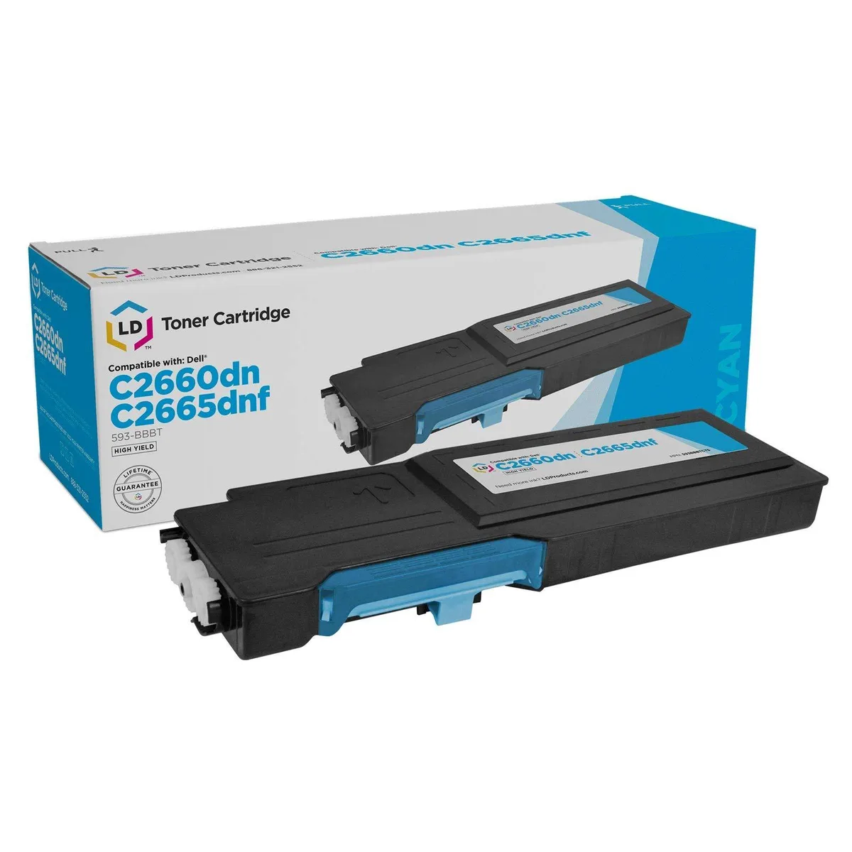 LD Products LD Products Compatible Toner Cartridge for Dell 593-BBBT High Yield Cyan — product photo