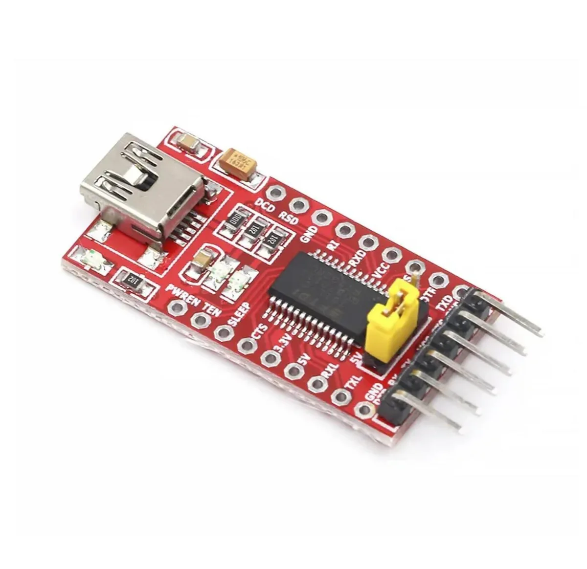  HiLetgo FT232RL USB to TTL Serial Converter 3.3V/5.5V Red — product photo