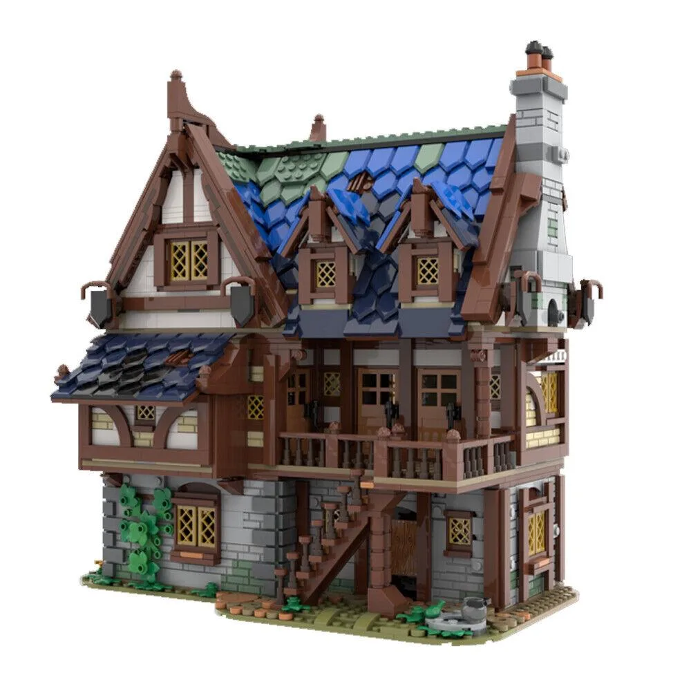 ZITIANYOUBUILD ZITIANYOUBUILD MOC-119495 Medieval Tavern &amp; Hotel 2989 Parts — product photo