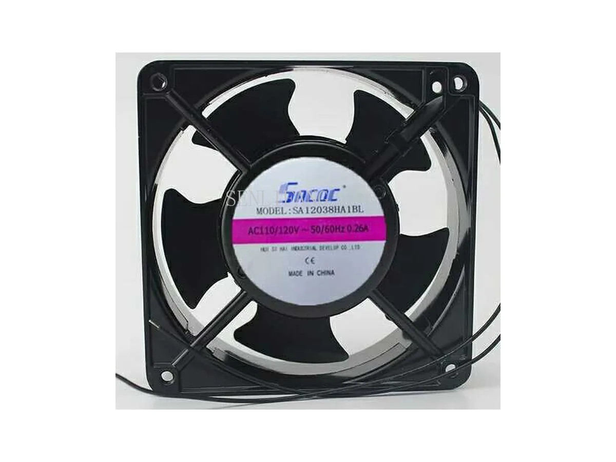 Fans Fans SA12038HA1BL AC 110V 120V 50/60Hz 0.26A 12038 120x120x38mm 2-Wire Case Fan — product photo