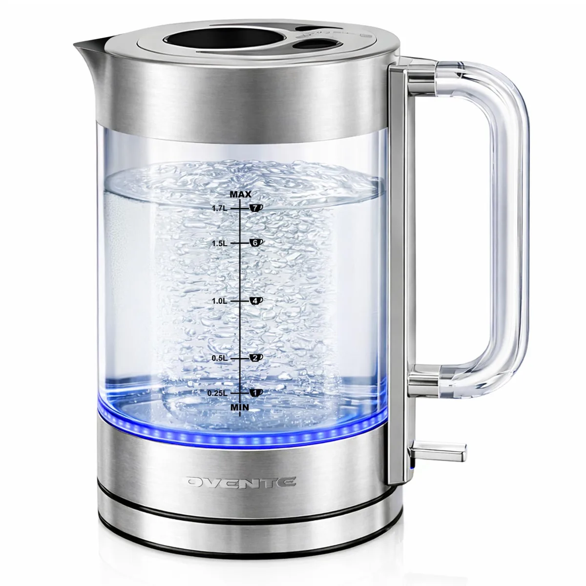  Ovente KG912S 1.7L Double Wall Glass Electric Kettle — product photo