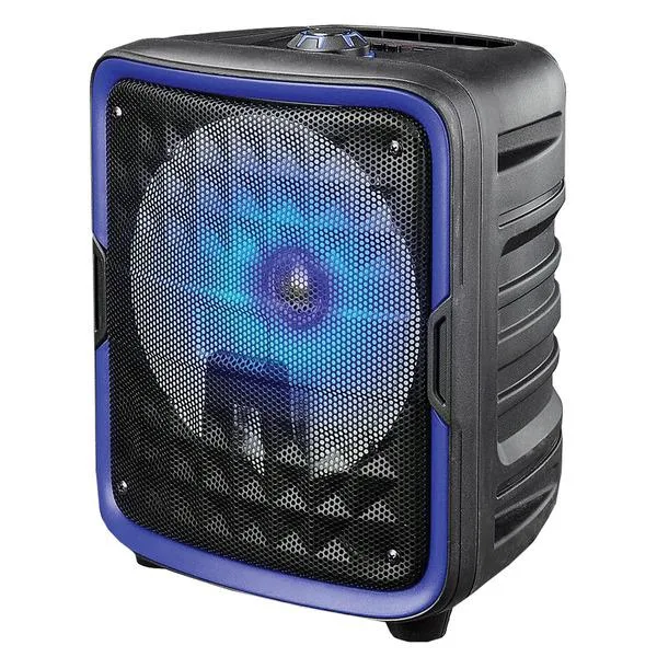 SUPERSONIC SUPERSONIC IQ-6608DJBT 8" portable speaker 15W 1000W peak Blue — product photo