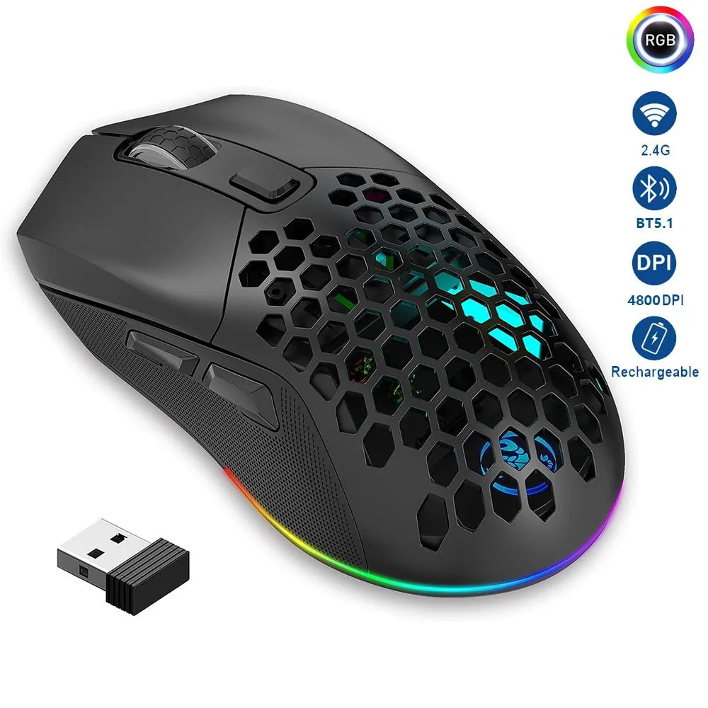AUTYUE AUTYUE Lightweight Gaming Mouse 4800 DPI Black — product photo