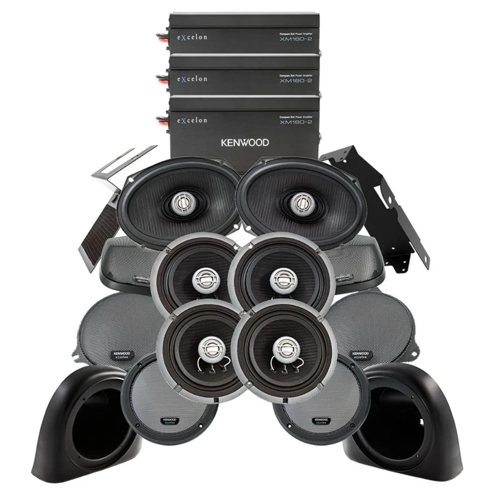 KENWOOD Kenwood P-HD5RGAC1 Air Cooled 3-Amp 6.5" & 6x9" Speaker Package — product photo