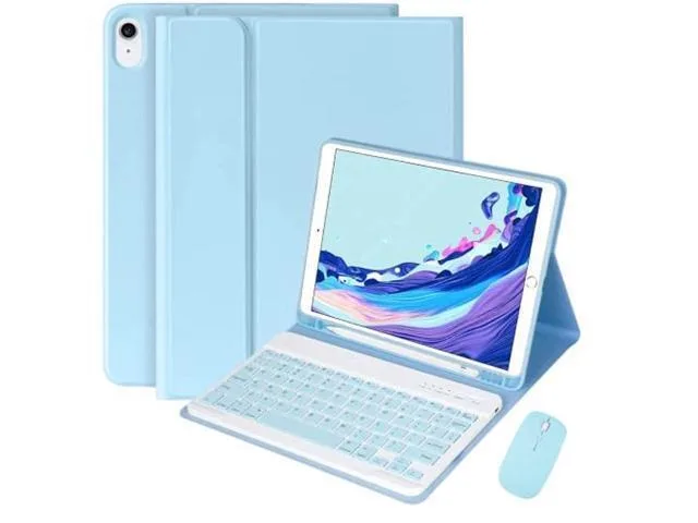 LORDWORLD LORDWORLD Keyboard Case with Mouse for iPad 10.2/10.5 (Sky Blue) — product photo