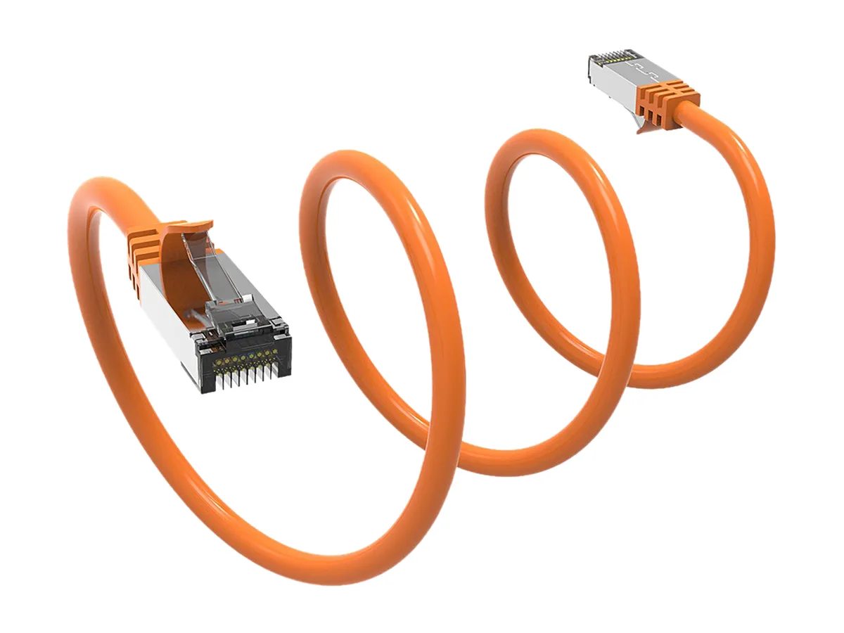Nippon Labs Nippon Labs 60CAT8-10-26OR Cat8 network ethernet cable 10 ft orange 26 AWG 2000 MHz 40 Gbps — product photo