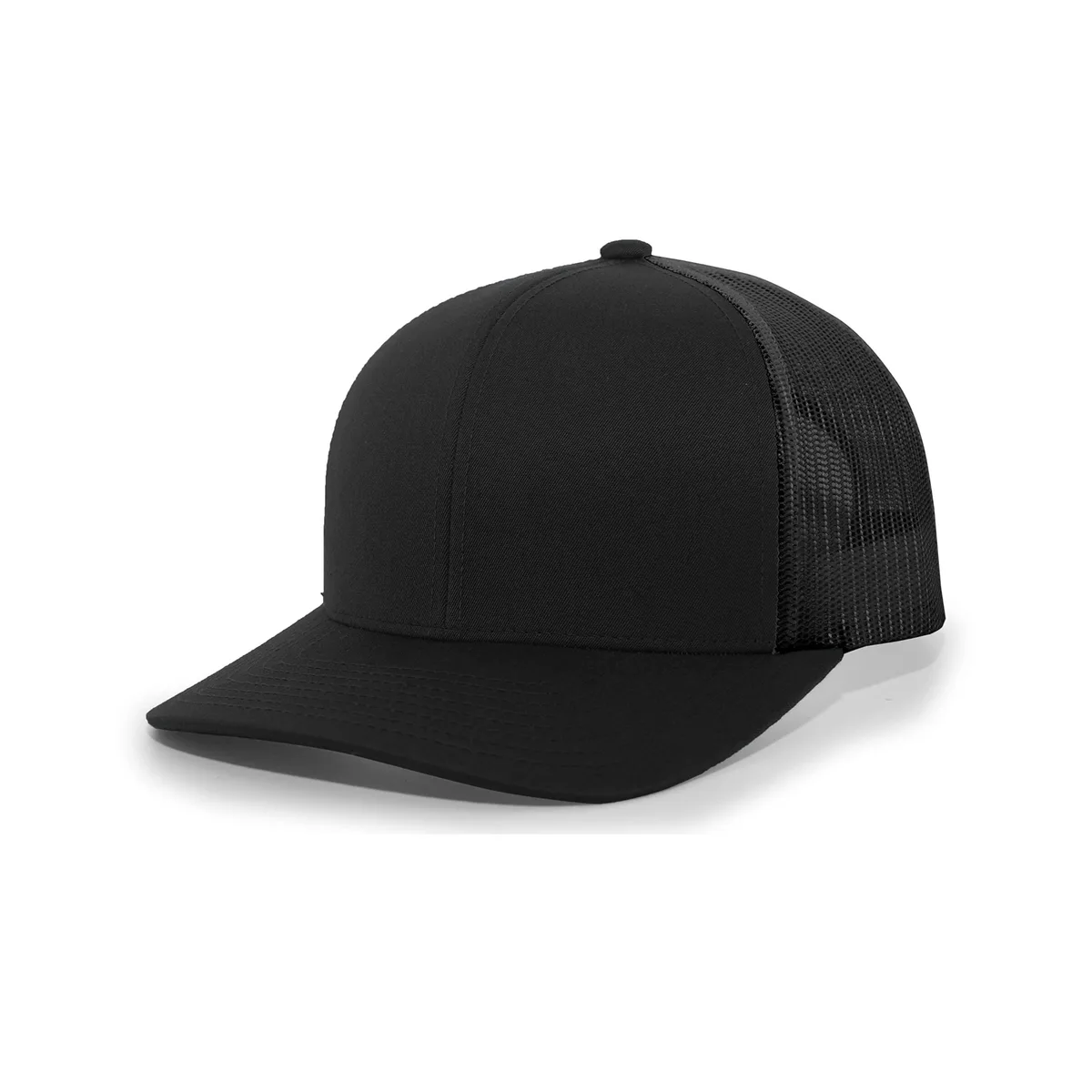  Pacific Headwear 104C Trucker Snapback Cap Black One Size — product photo
