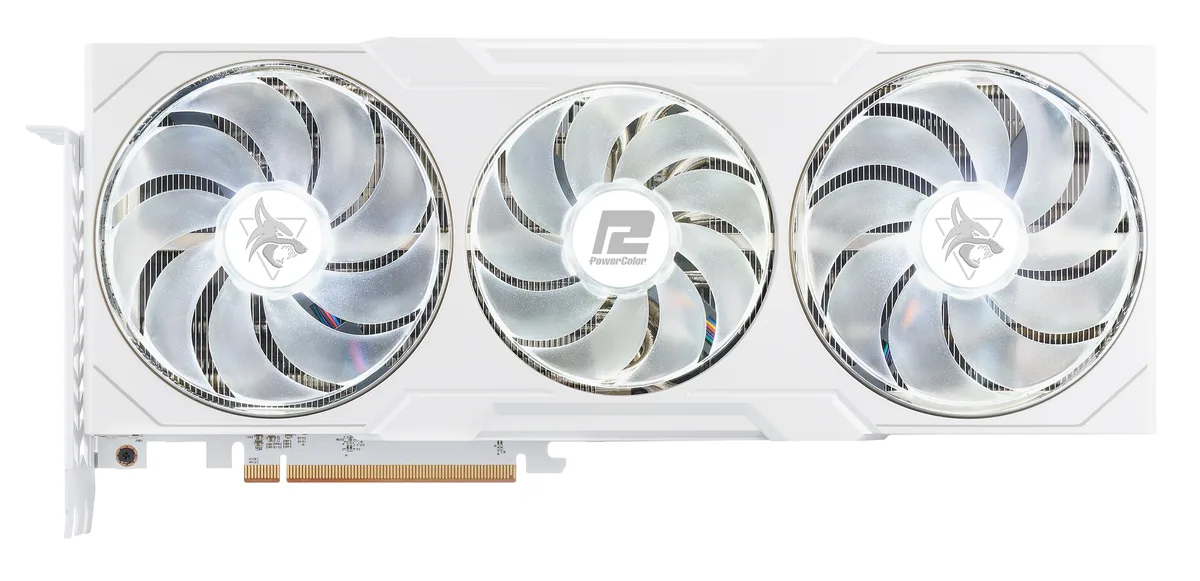 PowerColor PowerColor Hellhound Radeon RX 7900 XT RX7900XT 20G-L/OC/WHITE graphics card — product photo