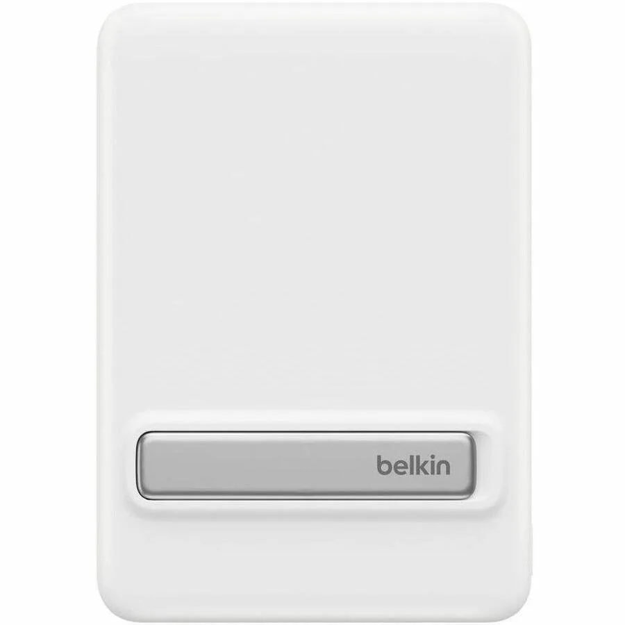 Belkin Belkin BoostCharge Slim Magnetic Power Bank 5K Qi2 White Kickstand — product photo